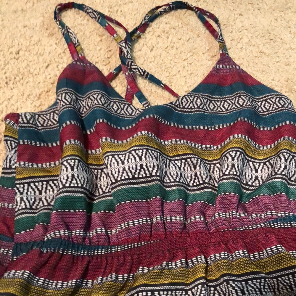 Boho Aztec Blouse/ Tank - Picture 2 of 3